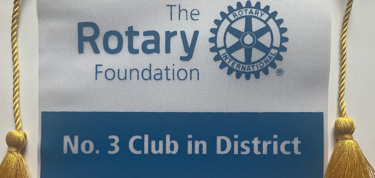 Unser Club ist auf Platz 3 der jährlichen Pro-Kopf-Spenden im gesamten Rotary Distrikt 1890