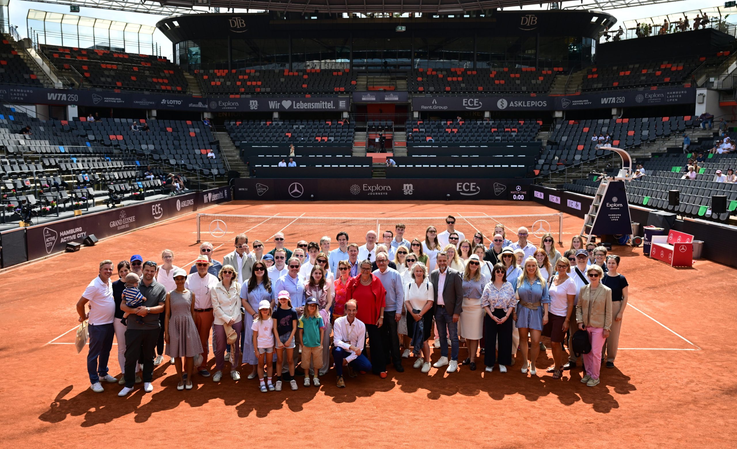 Blick auf den Center Court am Hamburger Rothenbaum